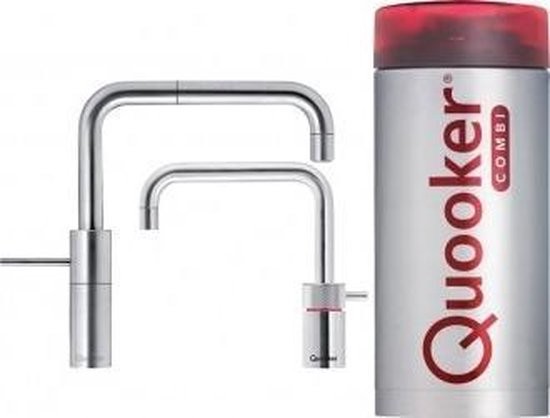 Quooker Nordic Square Twintaps Chroom combi