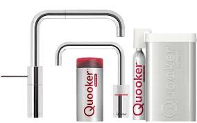 Quooker Nordic Square Twintaps Roestvrij staal Combi & cube