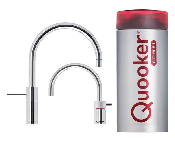 Quooker Nordic Round Twintaps Chroom Combi