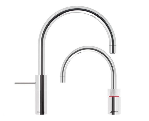 Quooker Nordic Round Twintaps Roestvrij staal Pro 3