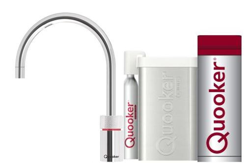 Quooker Nordic Round Single tap Roestvrij staal  pro 3 & cube