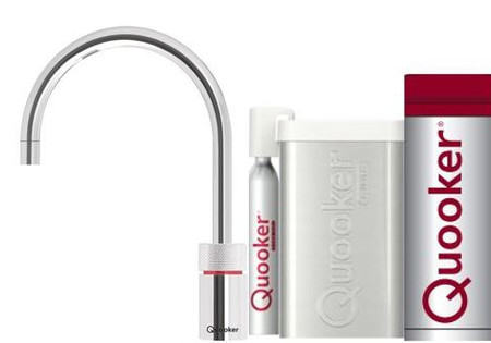 Quooker Nordic Round Single tap Roestvrij staal  pro 3 & cube
