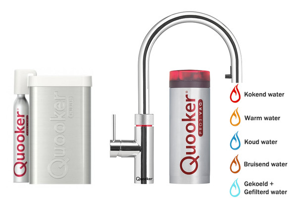 Quooker Flex Chroom pro3 & cube