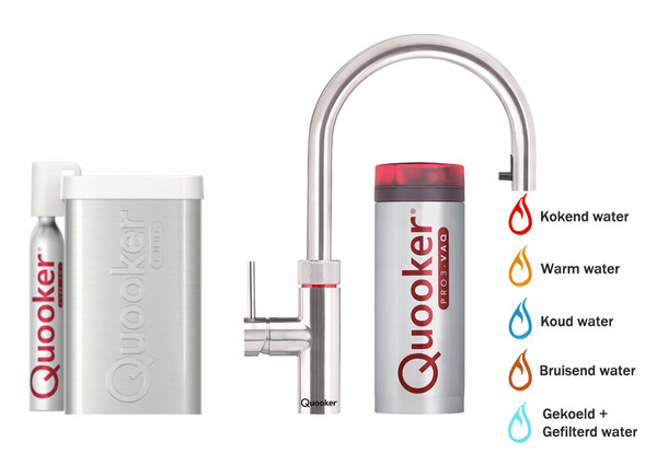 Quooker Flex Roestvrij staal pro3 & cube