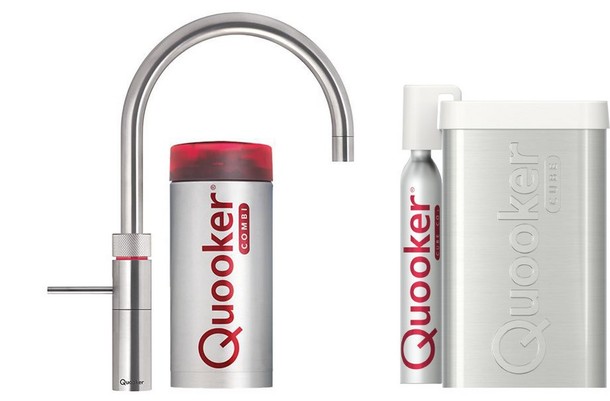 Quooker Fusion Round Roestvrij Staal combi & cube