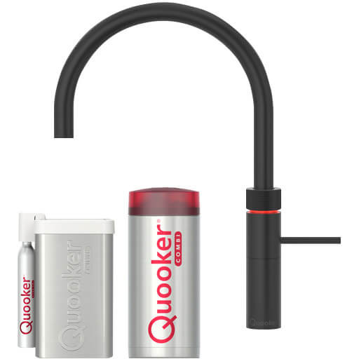 Quooker Fusion Round Zwart combi & cube