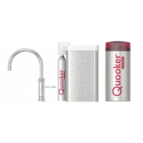 Quooker Classic Fusion Round Roestvrij Staal combi & cube